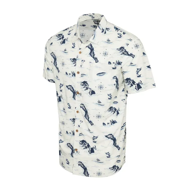 PELAGIC Knockdown camicia uomo Bone UPF 50+