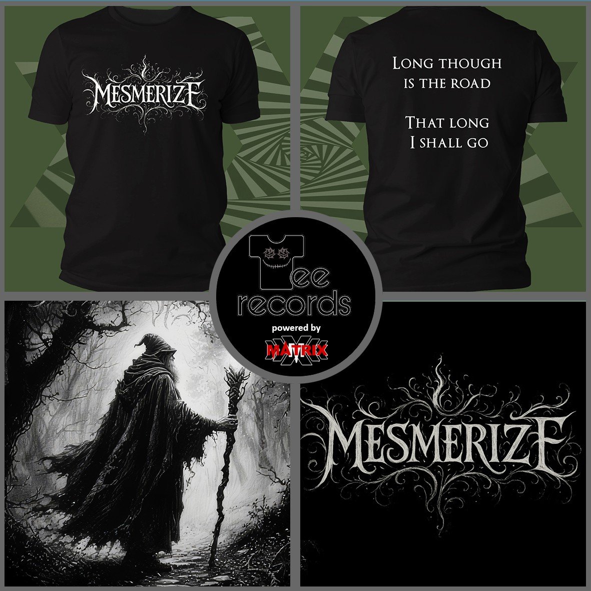 Mesmerize Logo t-shirt cotone organico stampa digitale