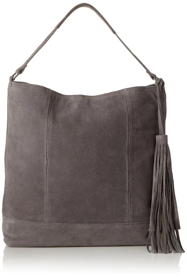 Pieces Pcpeloa Suede borsa a mano donna camoscio