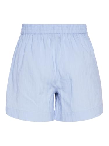 Pieces Pcmuna MW Shorts pantaloncini blu di cachemire corti