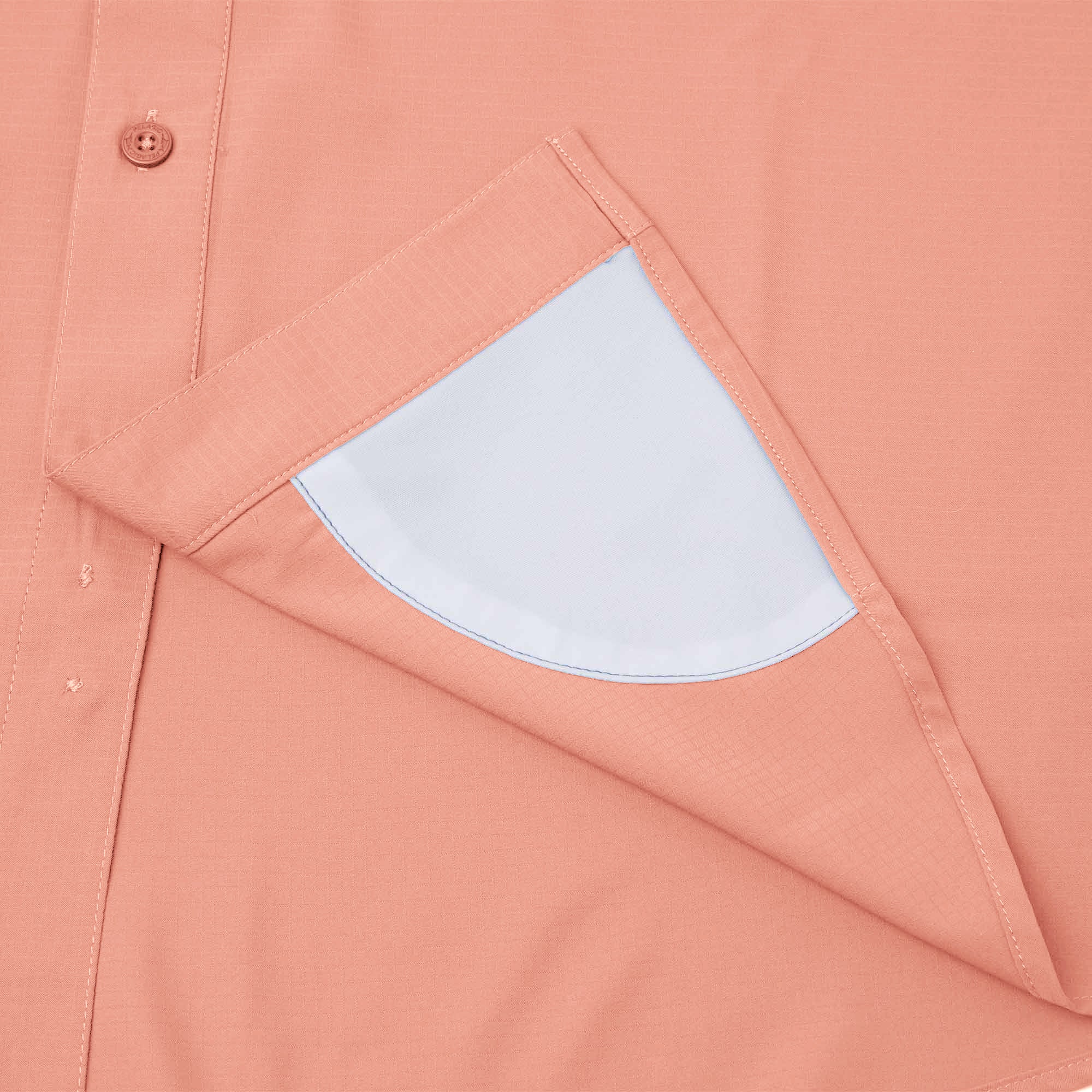 Pelagic Keys camicia uomo manica corta Corallo traspirante