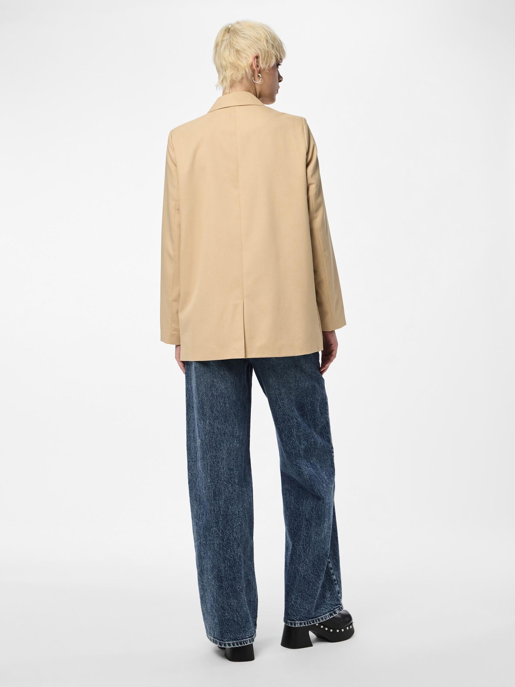 Pieces Pcthelma LS Oversize Blazer Noos Irish Cream