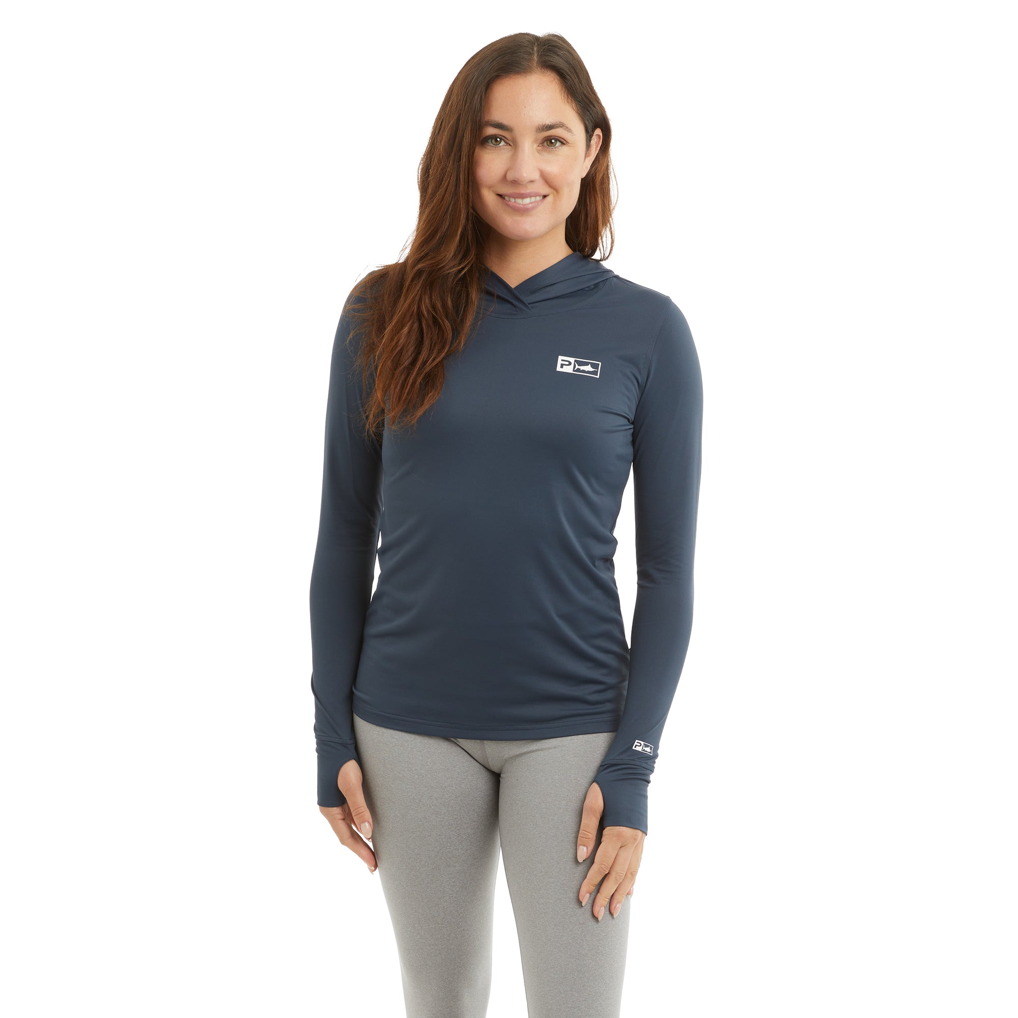 Pelagic Aquatek Eagle Fade maglia donna Dark Navy UPF 50+