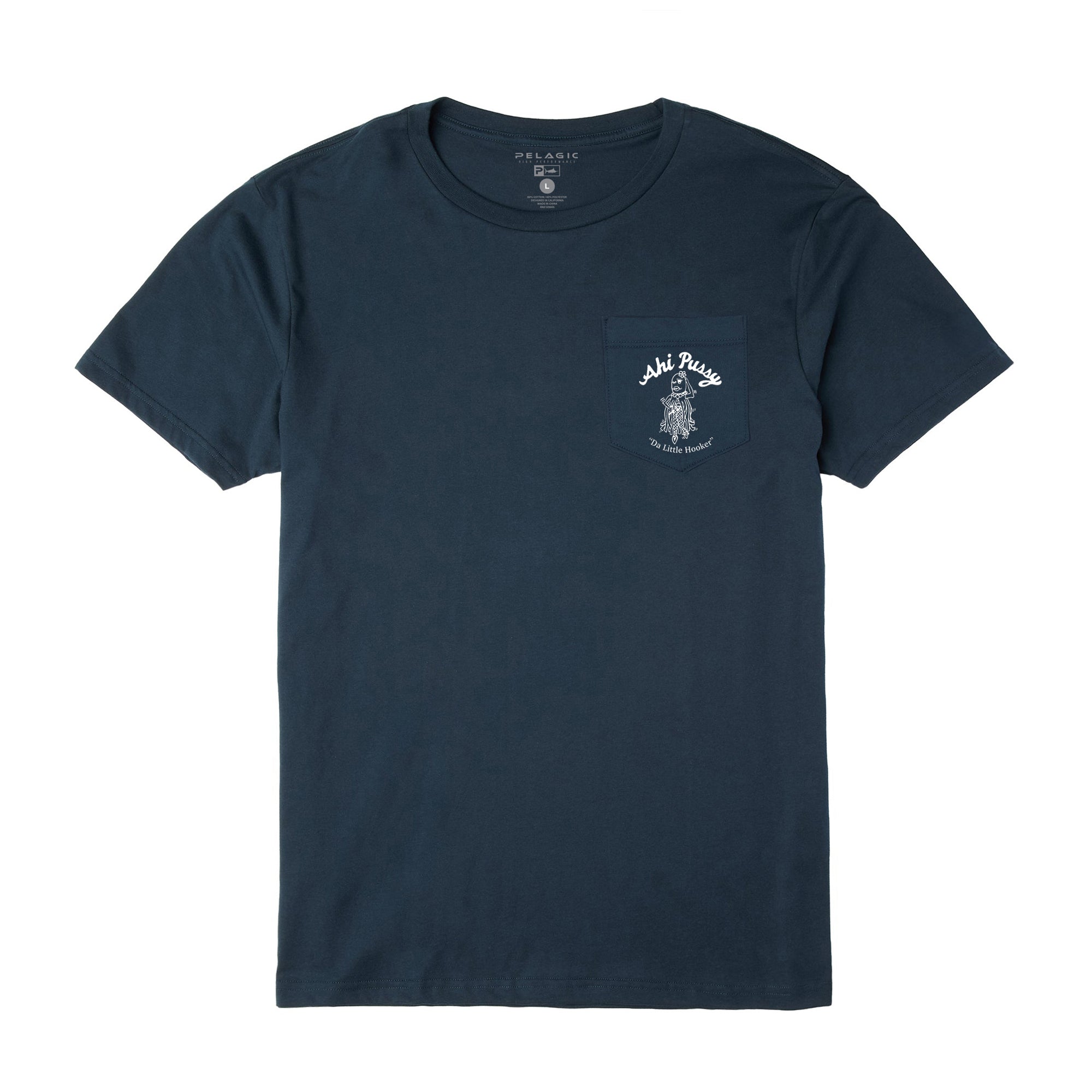 Pelagic Marlin Magic AP maglietta uomo navy cotone organico