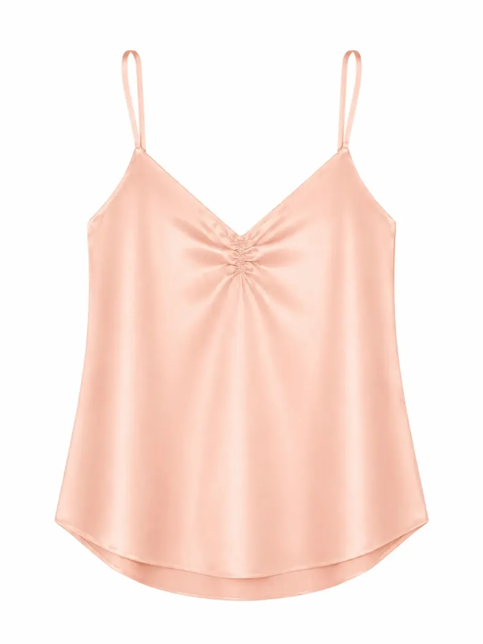 el.residu Uma canotta raso rosa M seta