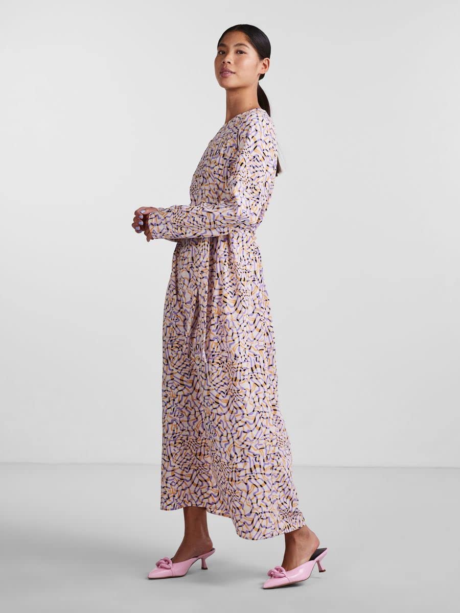 PIECES Pcbernice LS Ankle Dress BC Abito Donna Taglia XS