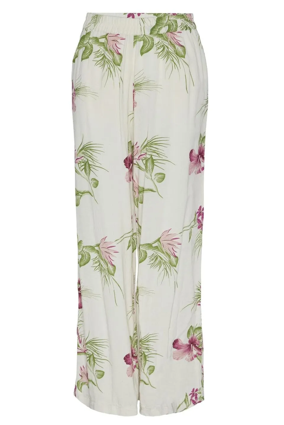 Pieces Pcaloha pantaloni donna M Eggnog Paradise fantasia