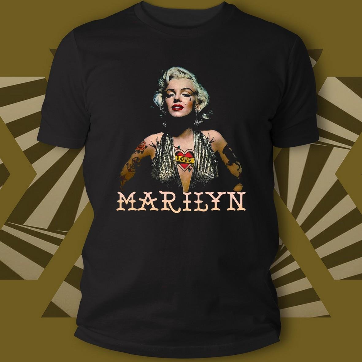 Matrix Music Store Tribe Rex Tattoo Marilyn t-shirt unisex cotone