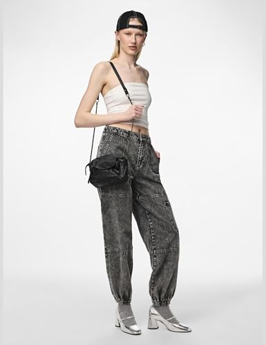 Pieces Pcnaina borsa tracolla donna pelle nera