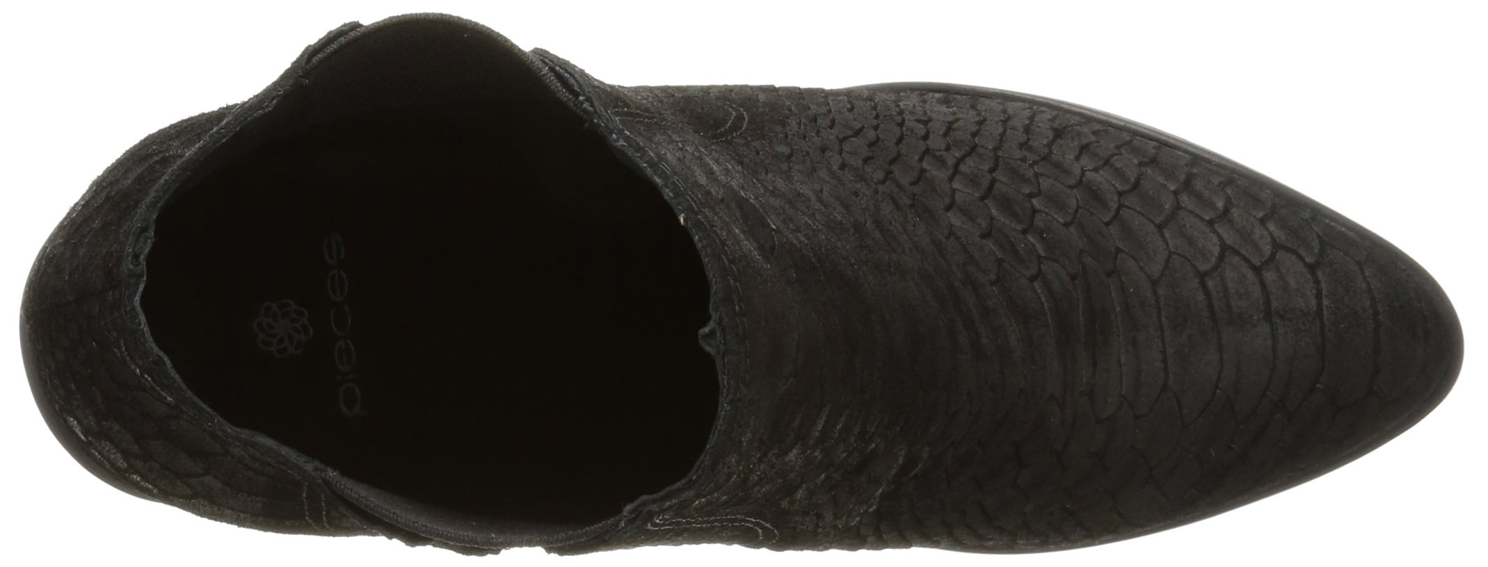 Pieces Psumiko Croc stivali donna nero 37 EU pelle