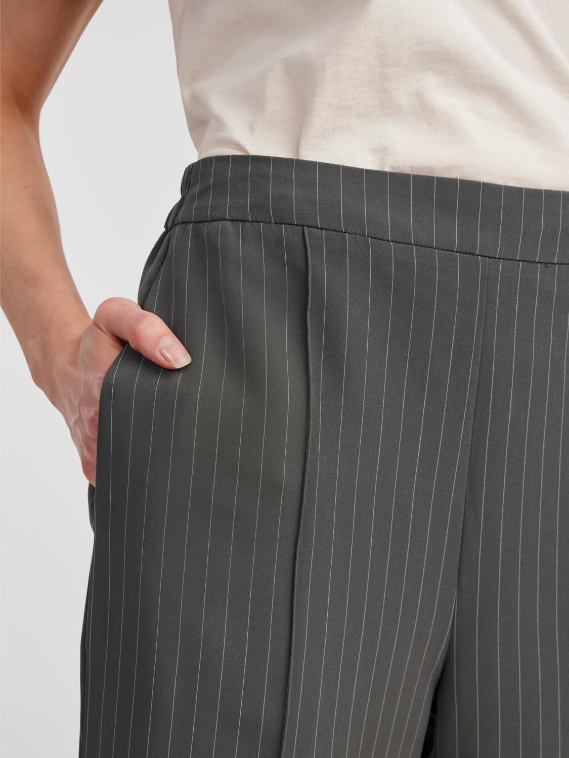 PIECES Pcbozzy HW pantaloni larghi a righe
