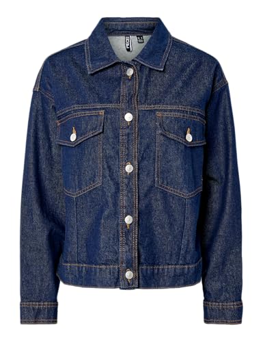 Pieces Pcelma giacca jeans donna M blu scuro