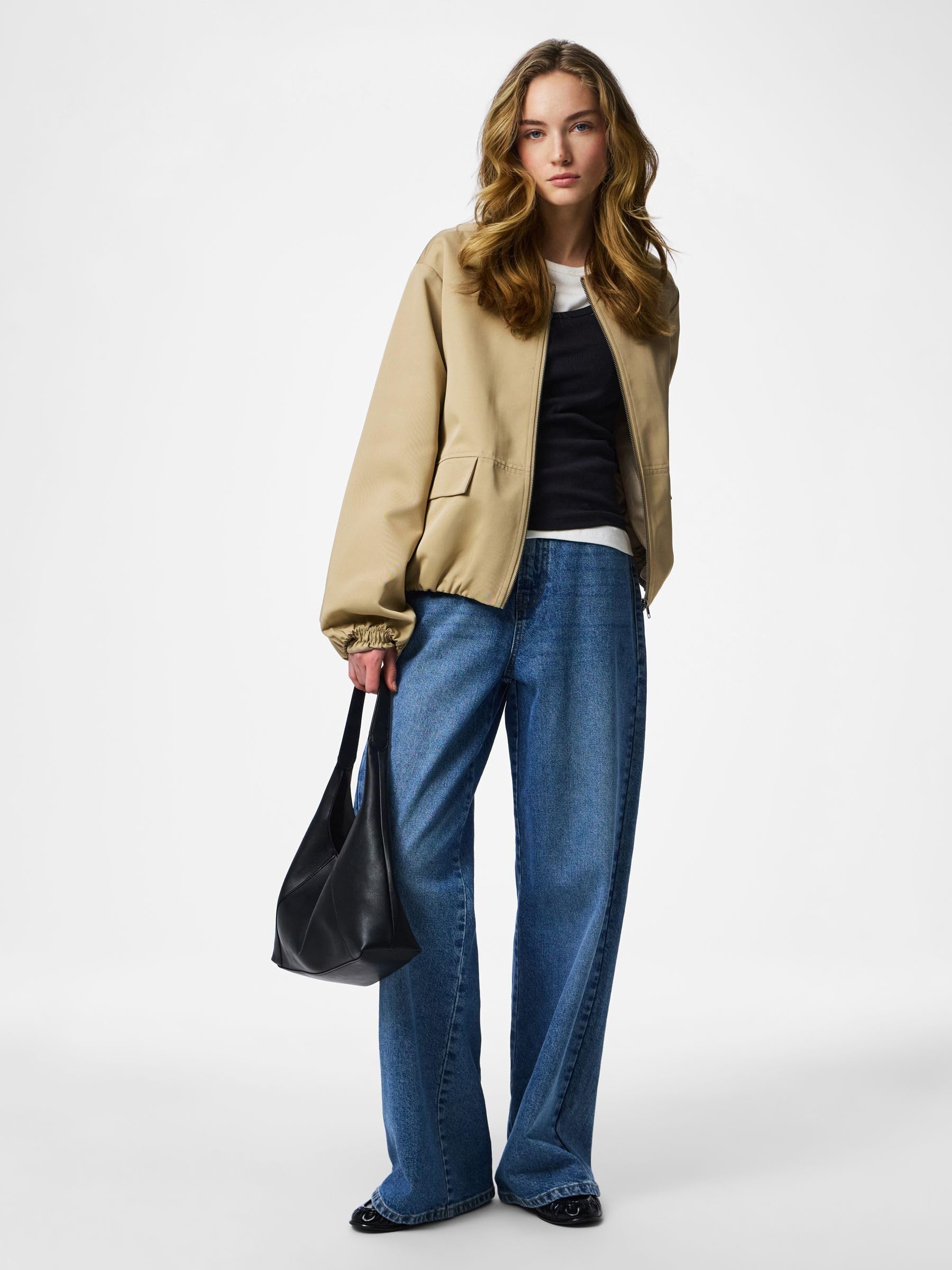 Pieces Pcberit Giacca Bomber Donna Balloon Taglia XL