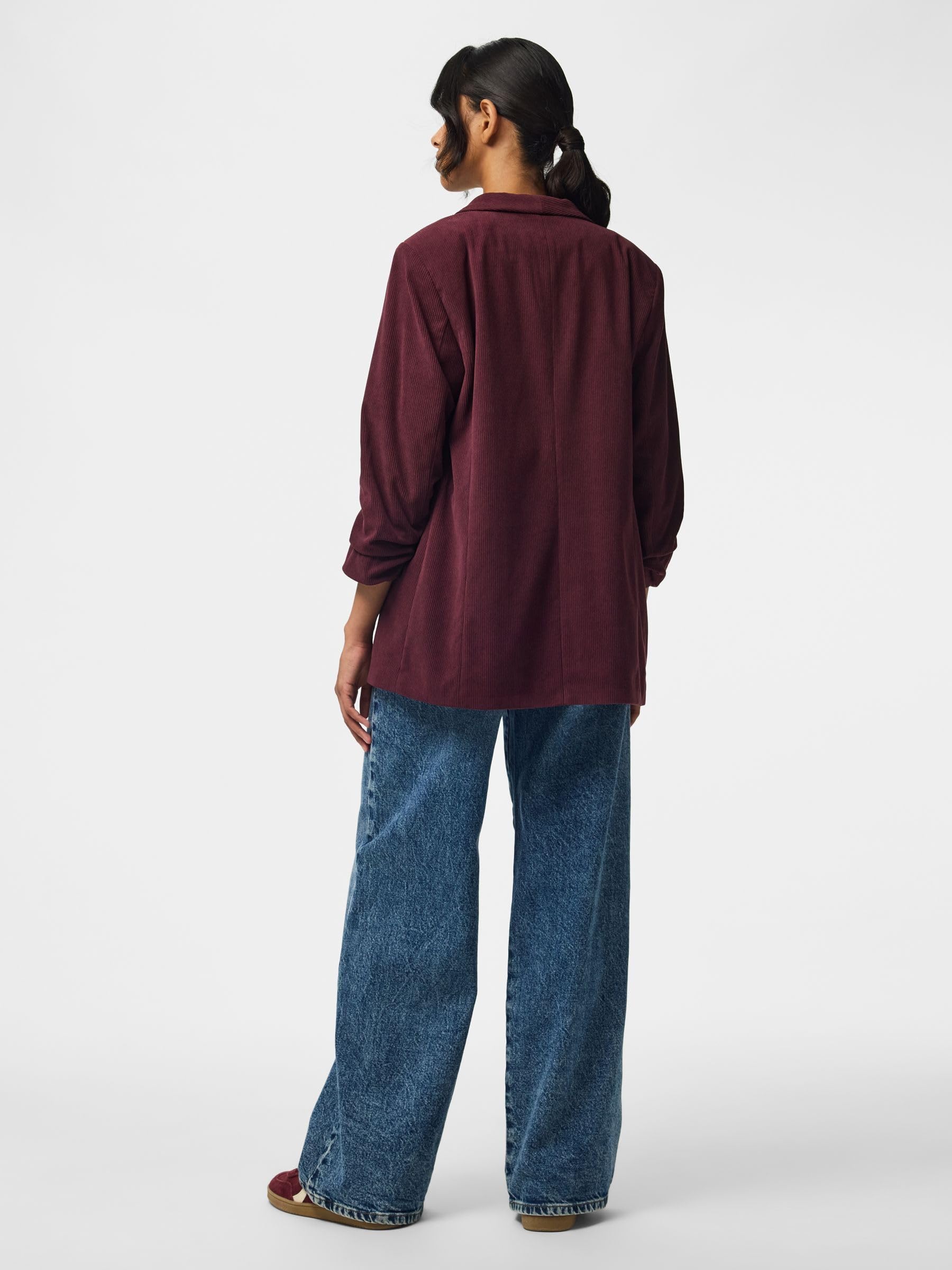 Pieces Pcbosella 3/4 Corduroy Blazer donna velluto