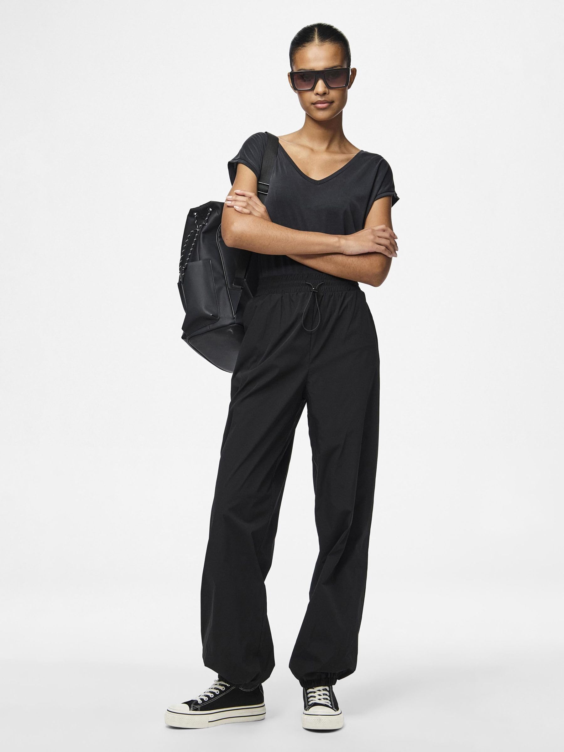Pieces Pcfradina HW Track Pants pantaloni tuta donna M vita alta