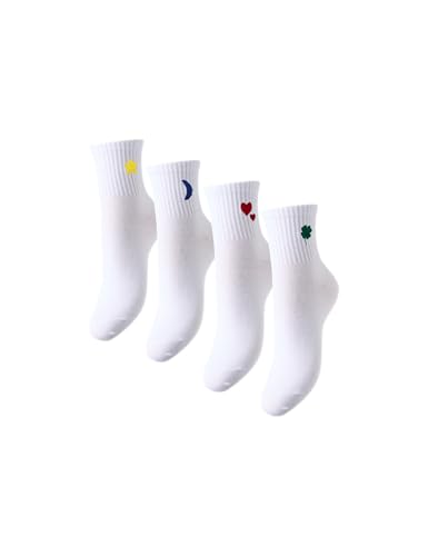 Pieces Pcmova calzini bianchi 4 paia taglia unica