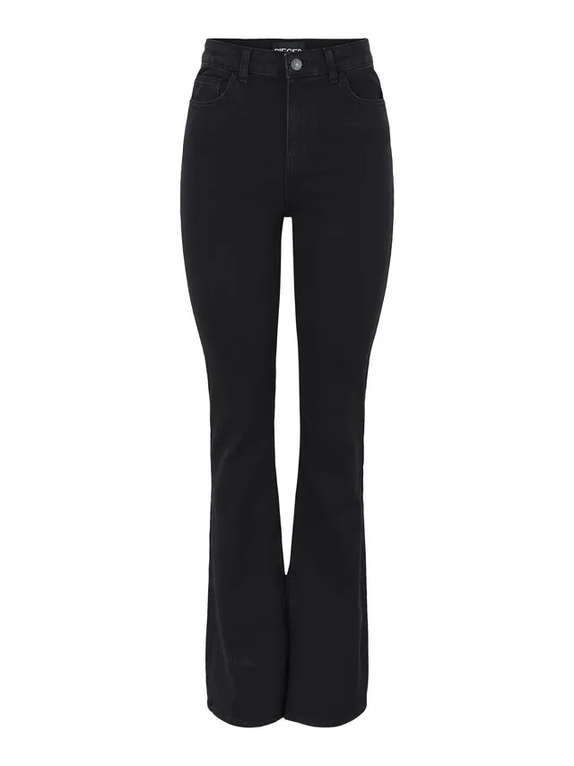 PIECES Pcpeggy jeans flare donna XL vita alta