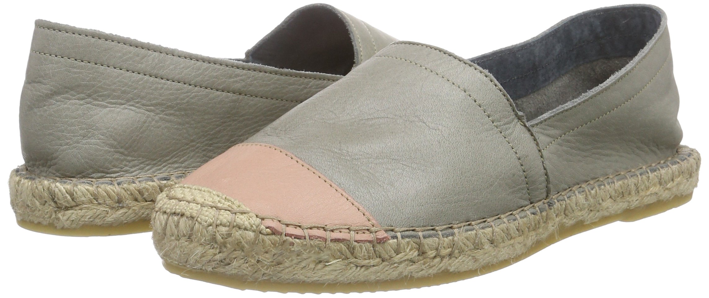Pieces Pskatie espadrillas in pelle punta colorata