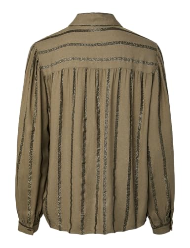 Pieces Pcbrigitte LS Shirt camicia donna M manica lunga
