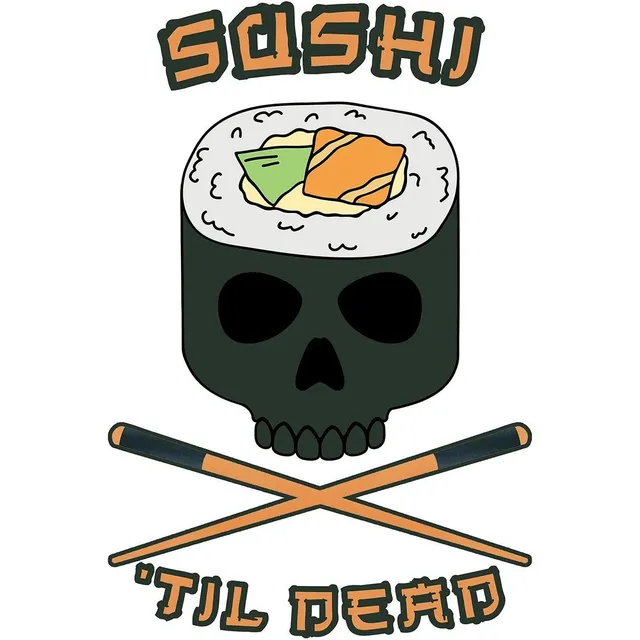 Matrix Music Store Rex Sushi Til Dead T-shirt cotone unisex