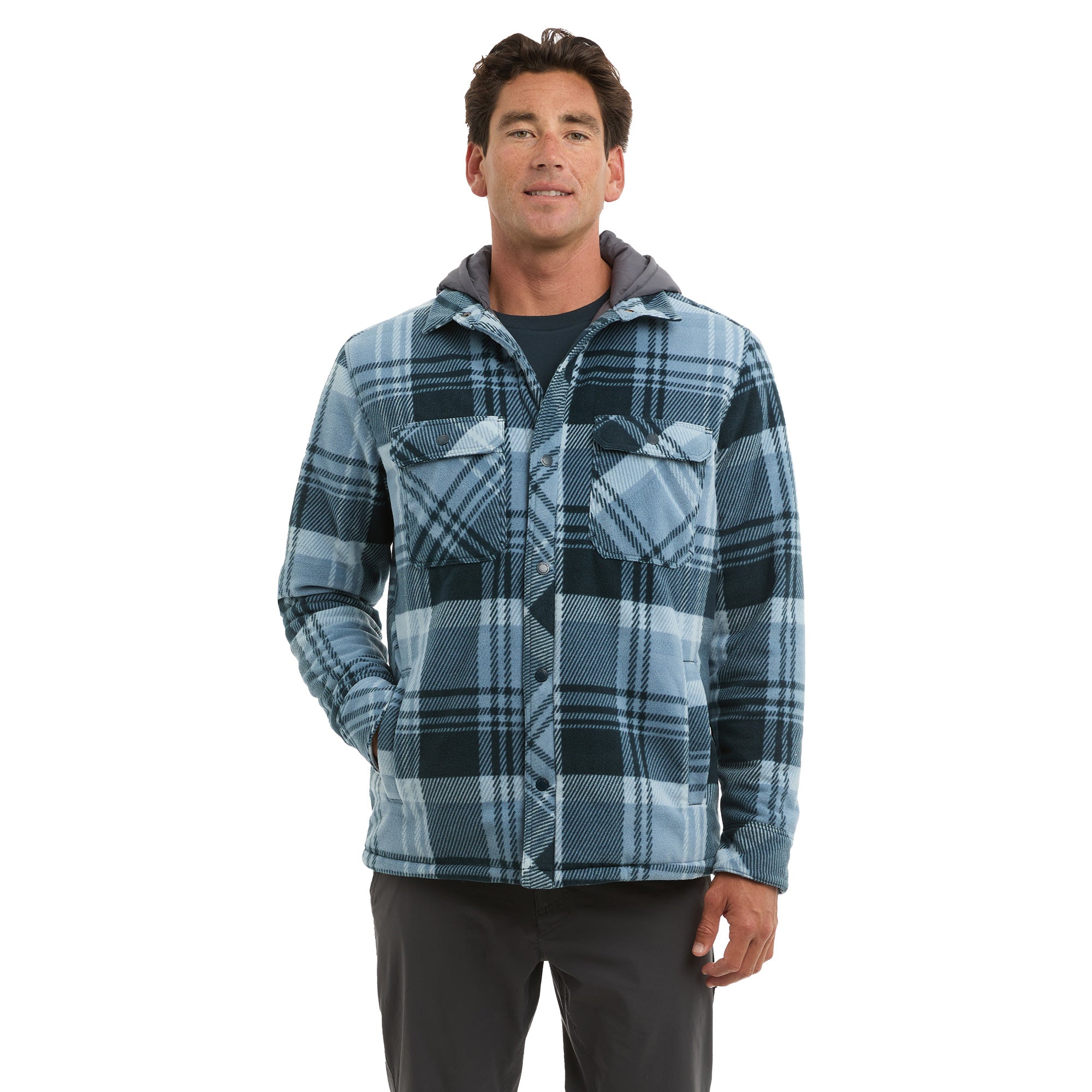 Pelagic Anacapa felpa pile cappuccio blu navy uomo