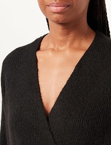 PIECES Pcellen LS Wrap Noos BC vestito 54-56 Plus maniche lunghe