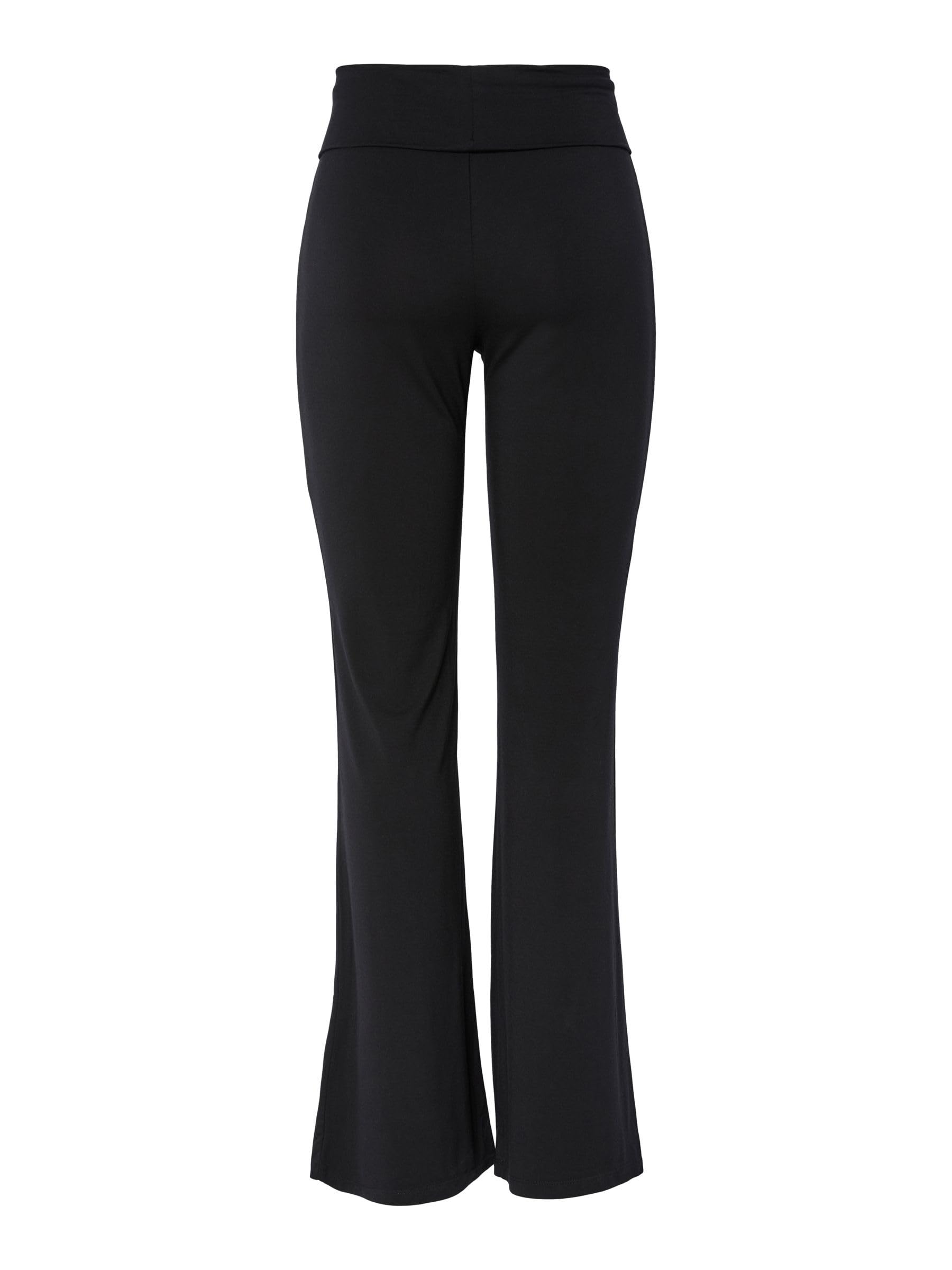 PIECES Pcmaliva Flared Pants Jrs Noos BC pantaloni svasati jersey