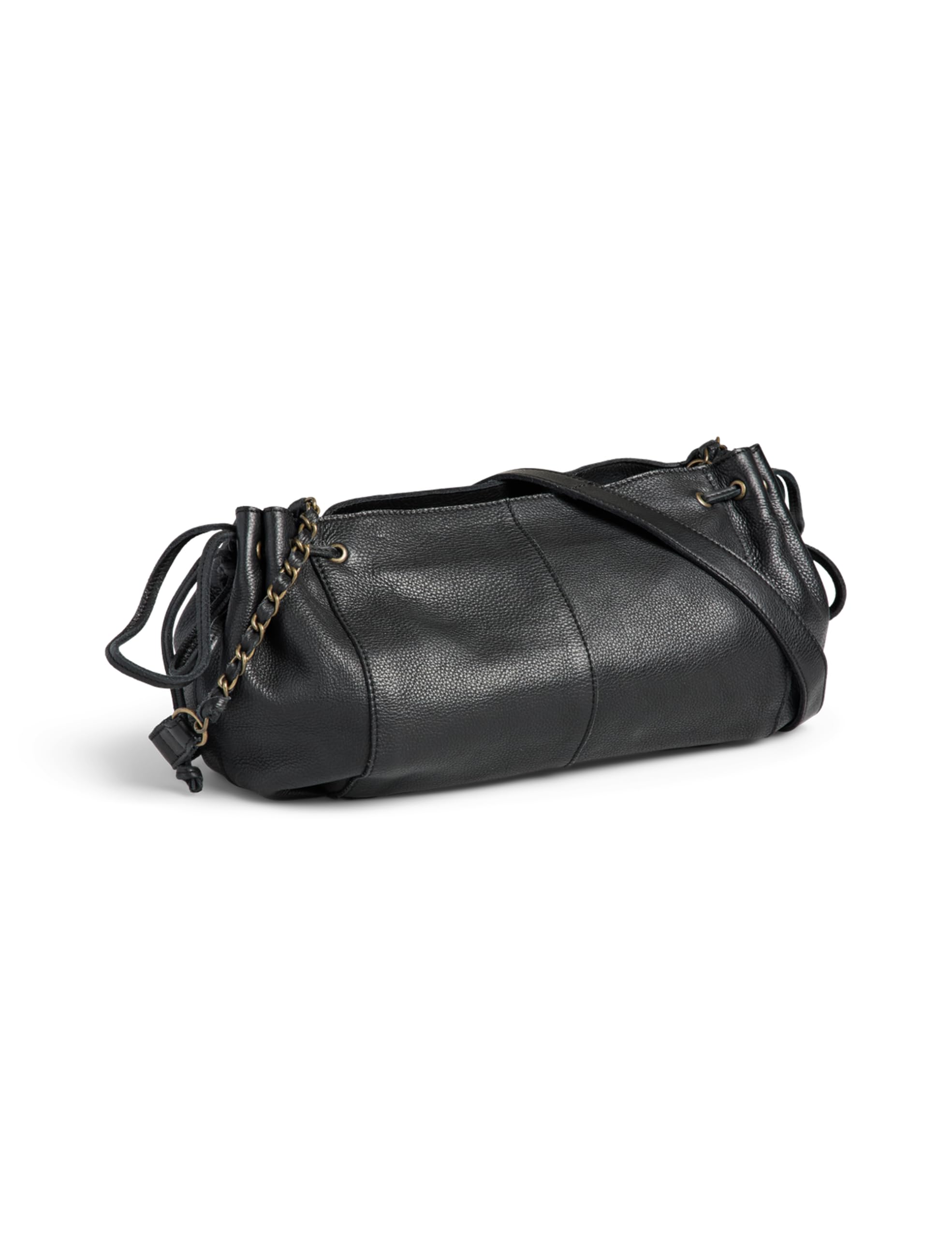 Pieces Pcpihanna borsa tracolla pelle nera da donna