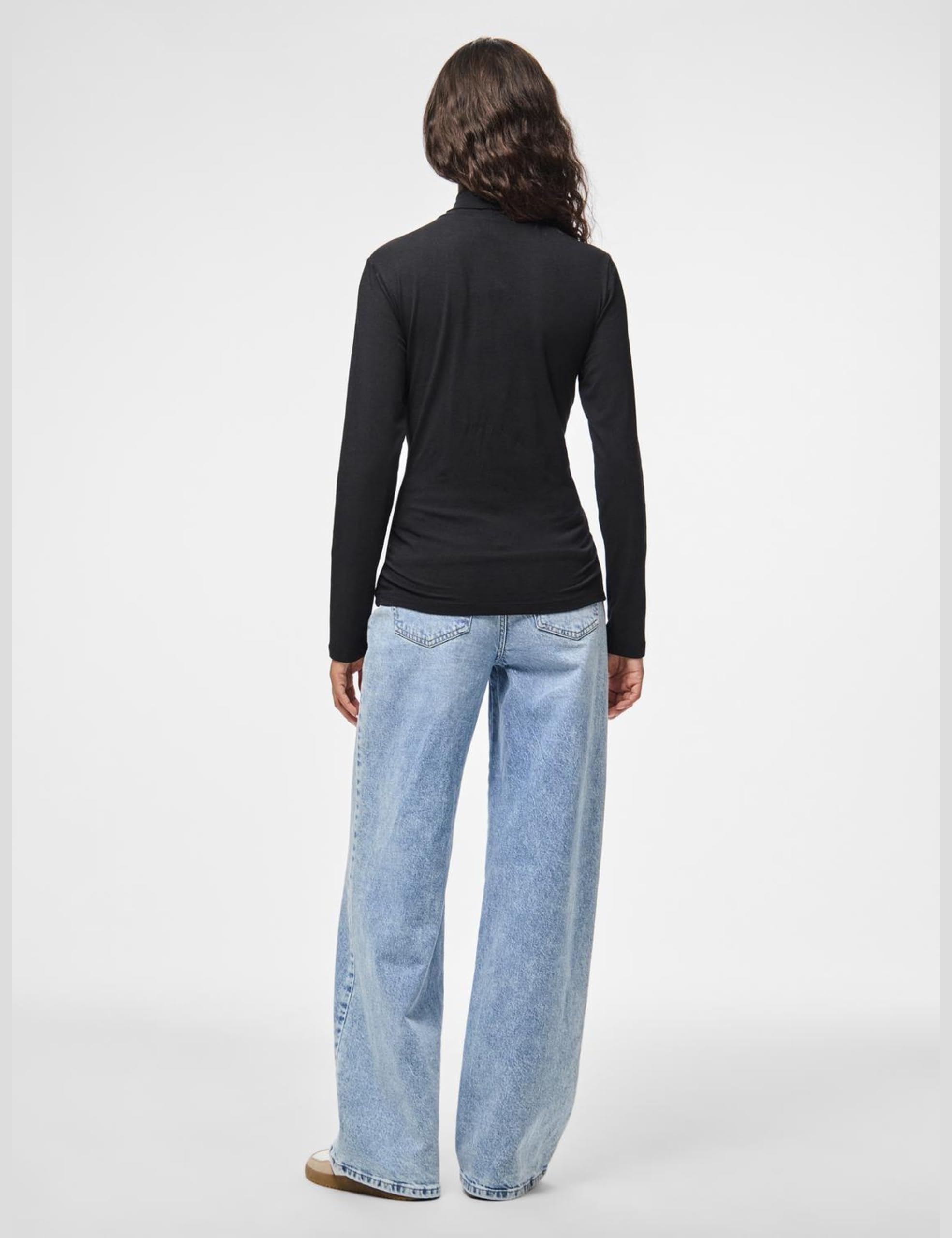 Pieces Pcsirene maglia dolcevita donna S cotone modal