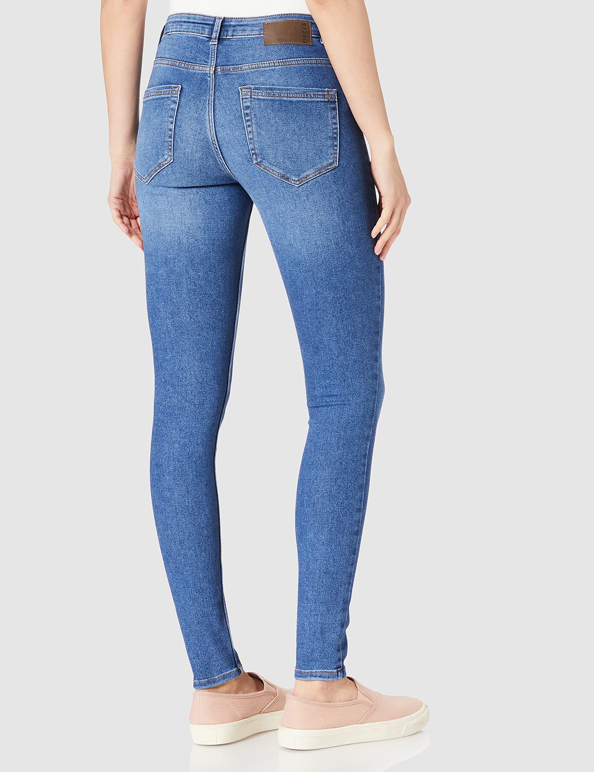 Pieces Jeans Skinny Donna Tinta Unita