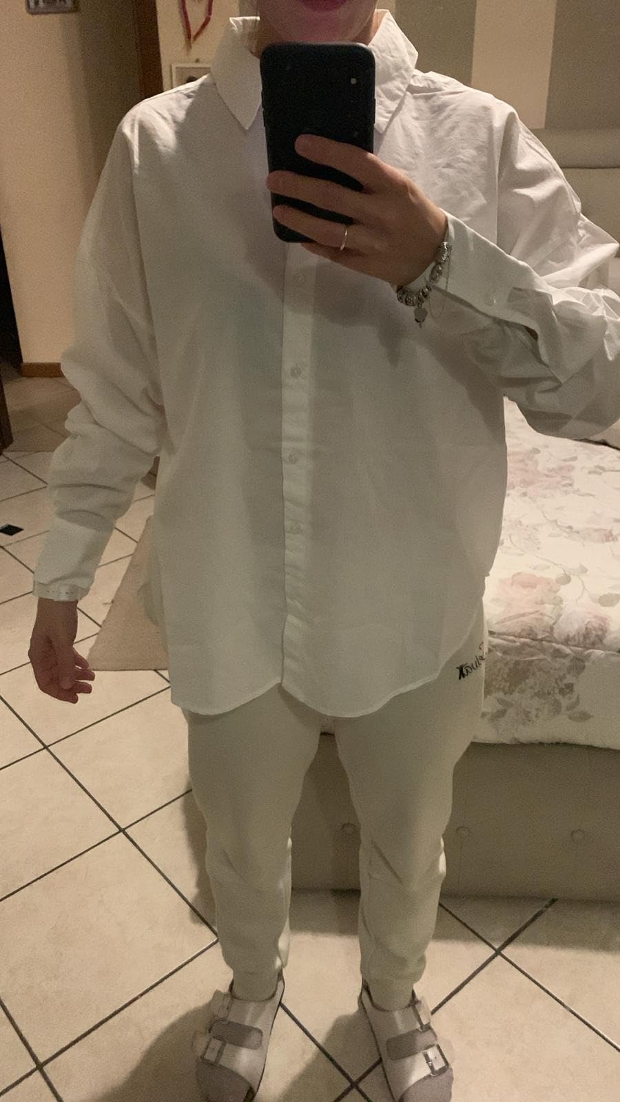 Pieces Pctanne LS Loose Noos BC camicia donna manica lunga