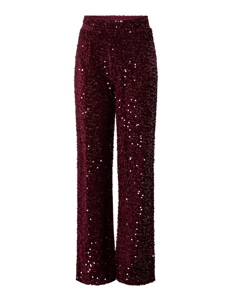 PIECES Pckam HW Wide pantaloni jersey neri XL comodi