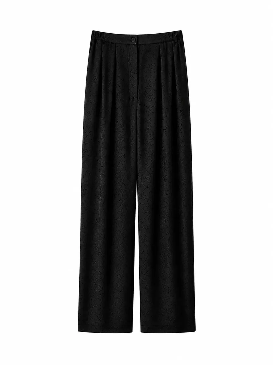 el.residu Risha Dot pantaloni seta neri pois