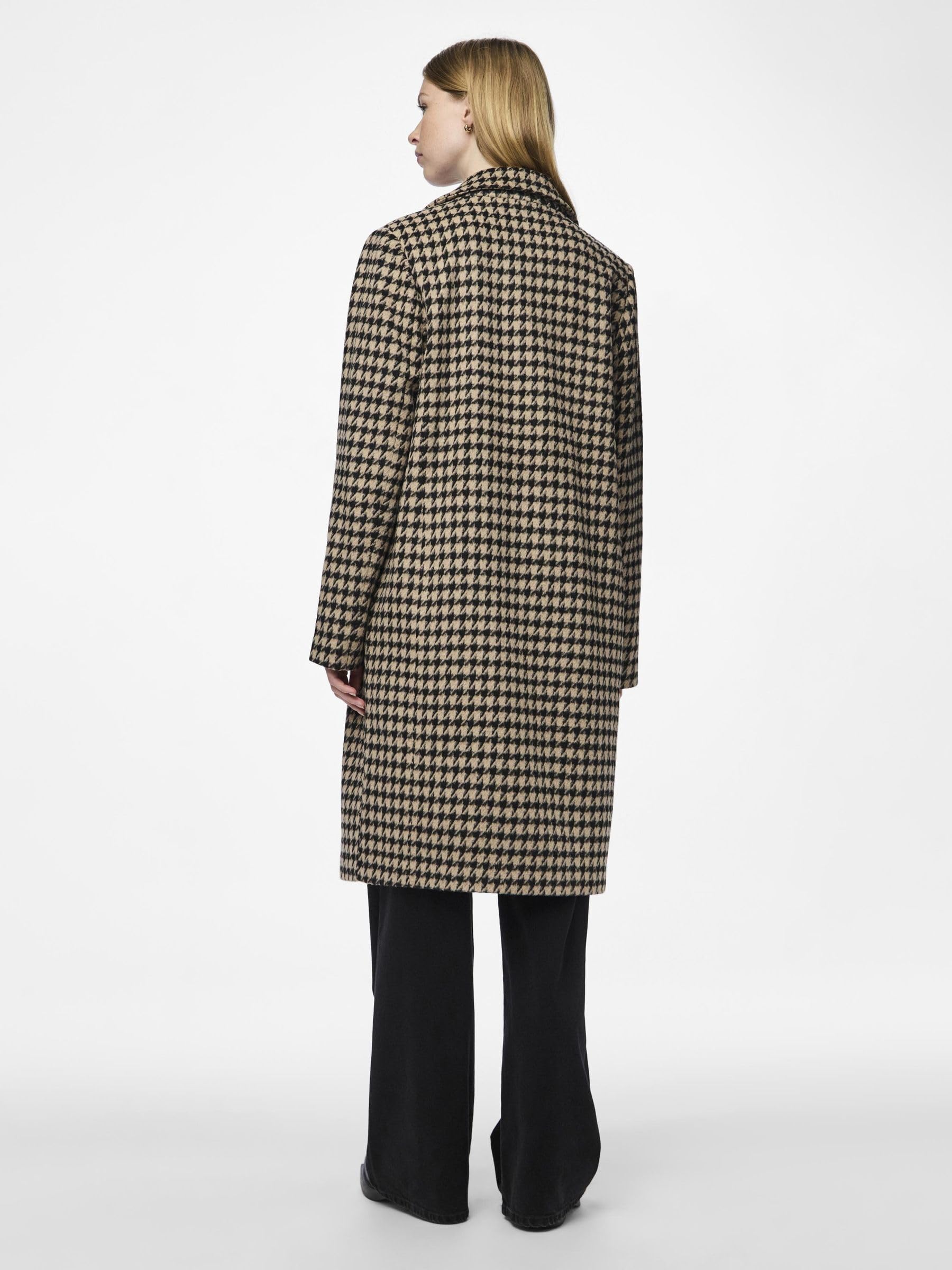Pieces Pcandrea Cappotto Donna a Quadri XS
