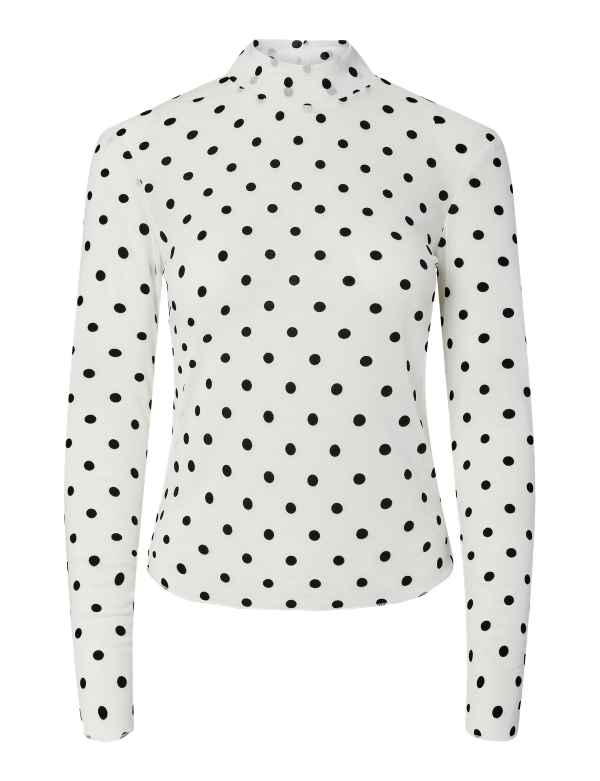 Pieces Pcjeshi LS maglietta donna collo alto uso quotidiano