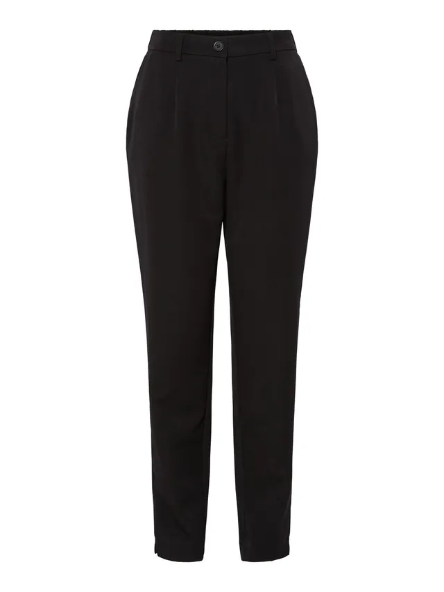 Pieces Pckamil HW pantaloni neri taglia 36 vita alta