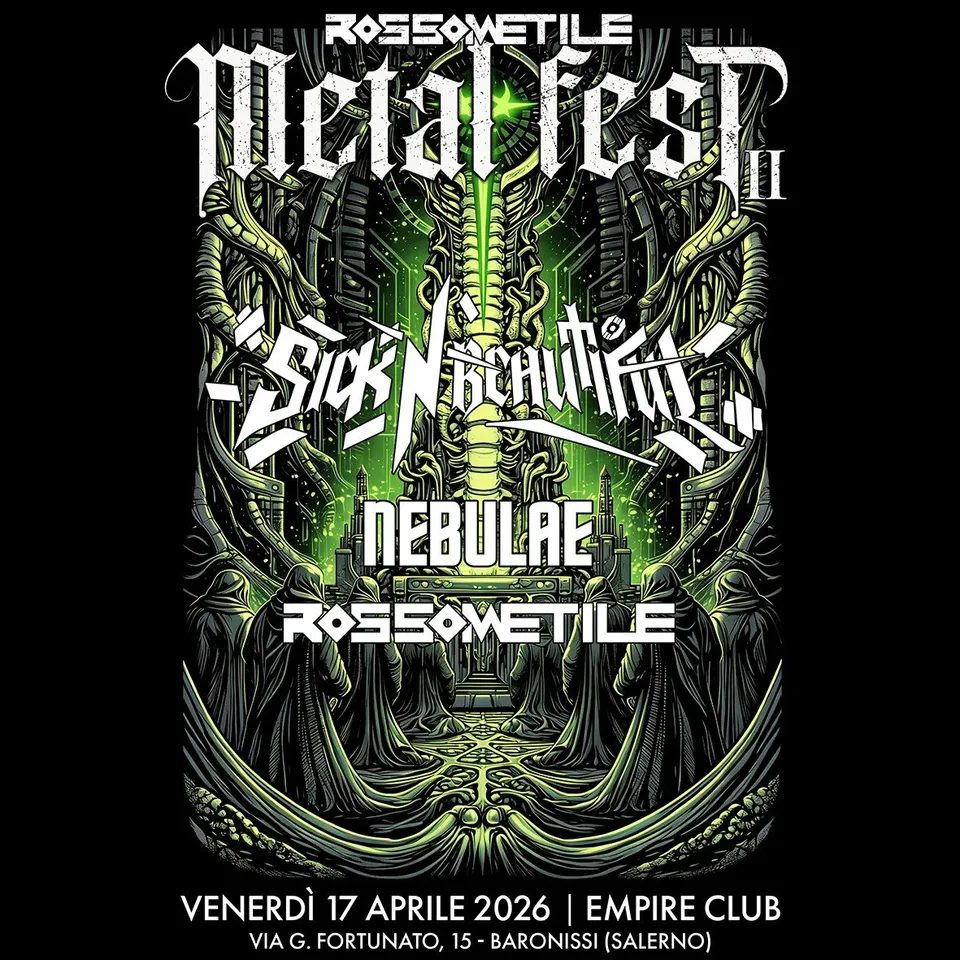 Matrix Music Store Tee-Records Metal Fest 2026 t-shirt cotone organico