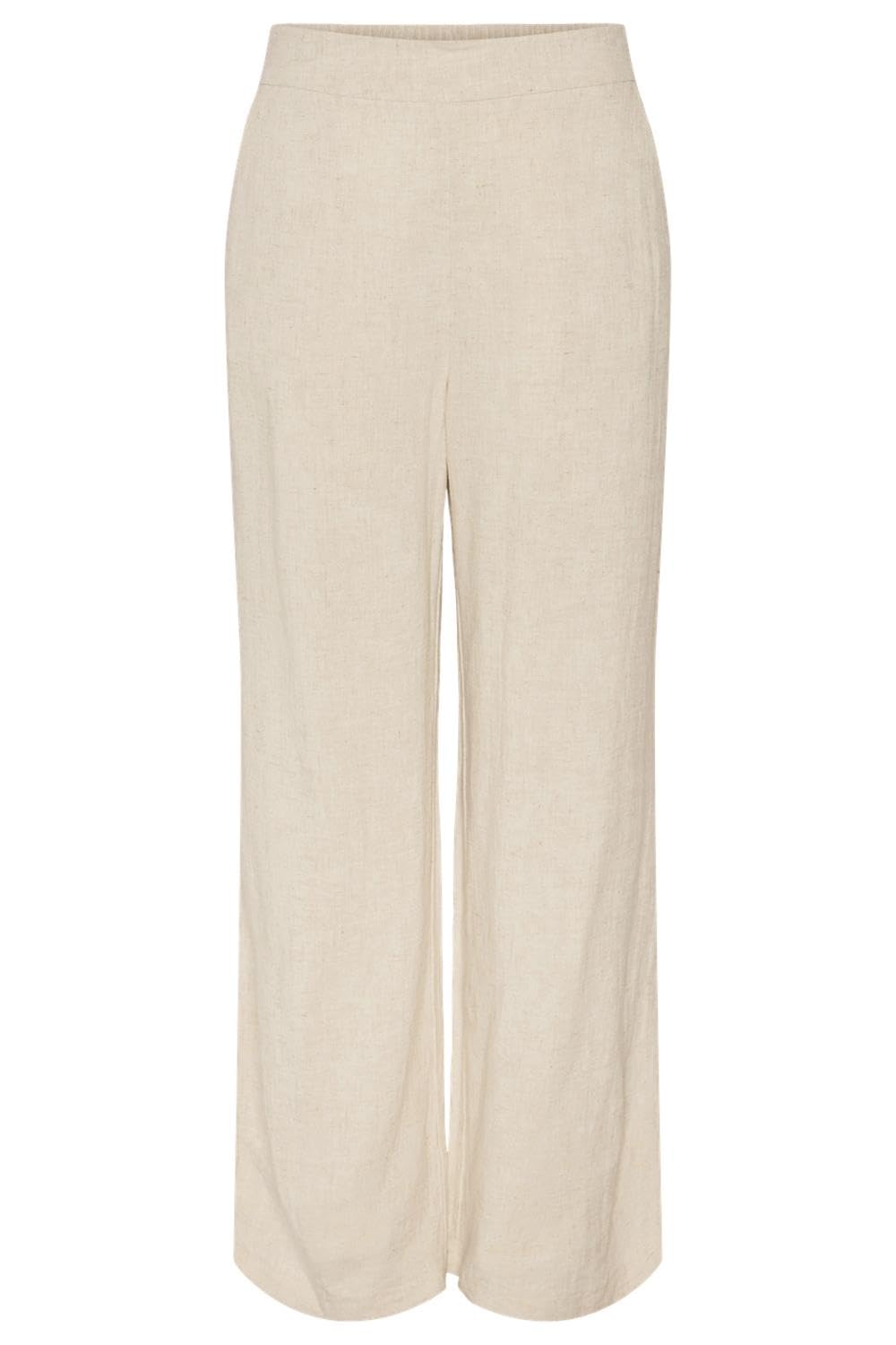 Pieces Pcvinsty Pantaloni Lino Donna L