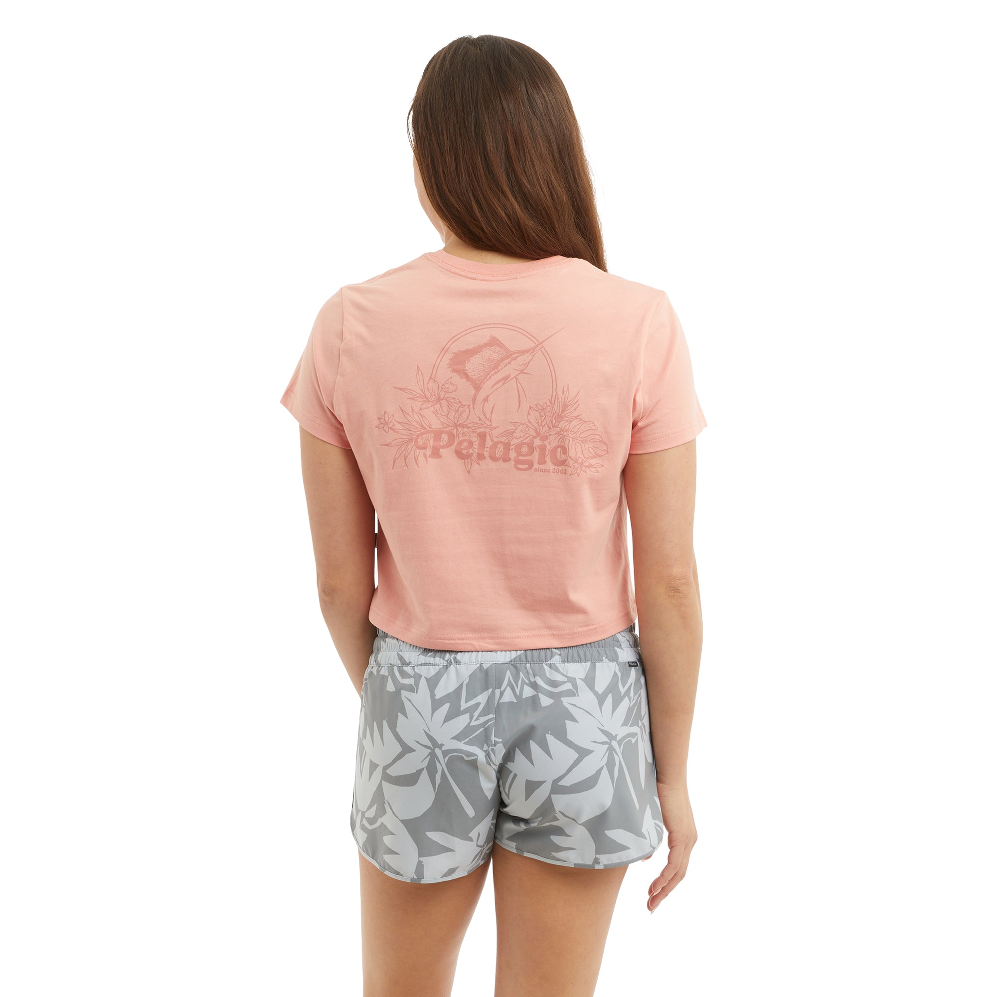 Pelagic Tropic Sea maglietta donna corallo cotone