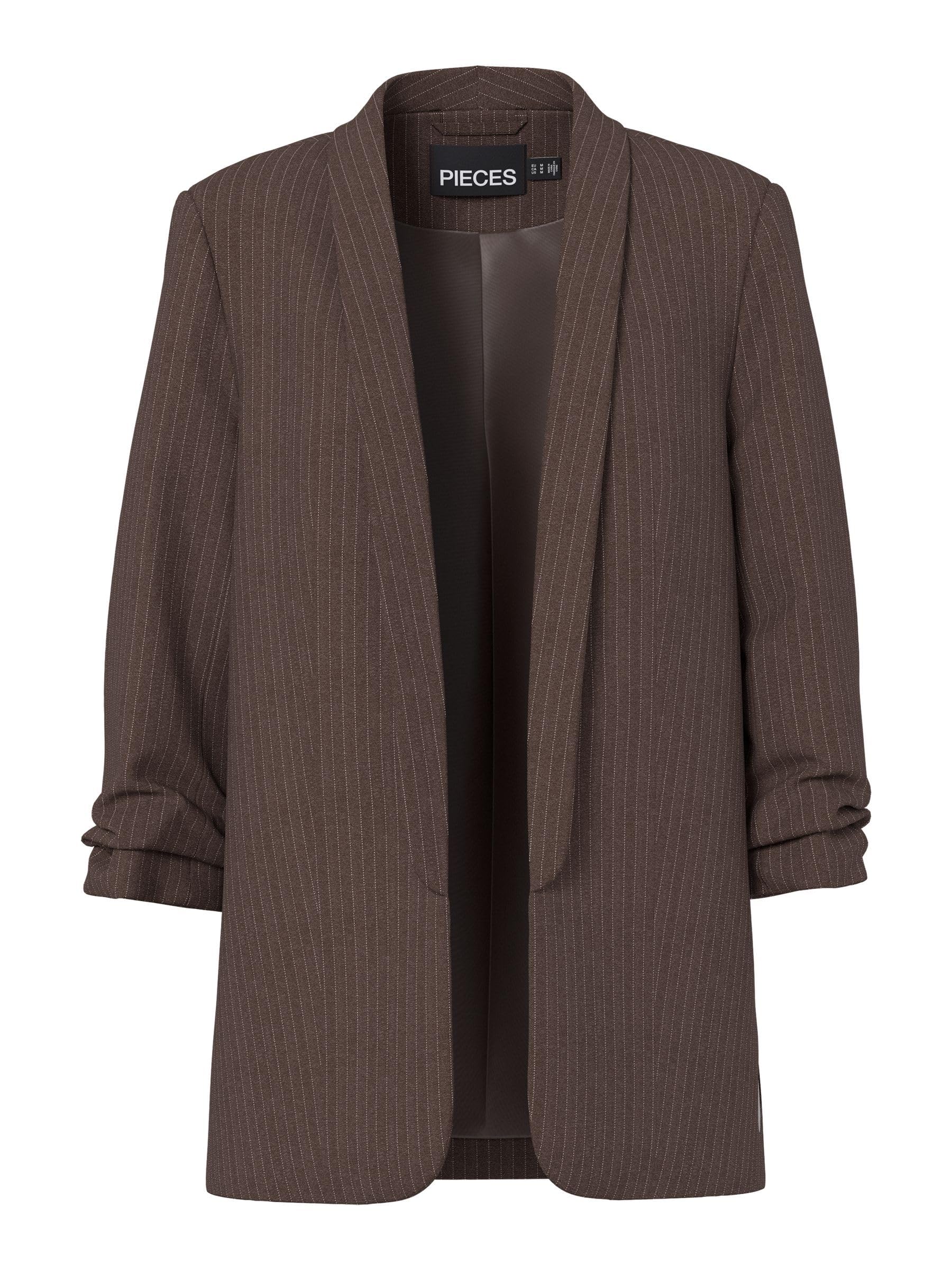 Pieces Pcbosella blazer donna taglia M verde gessato