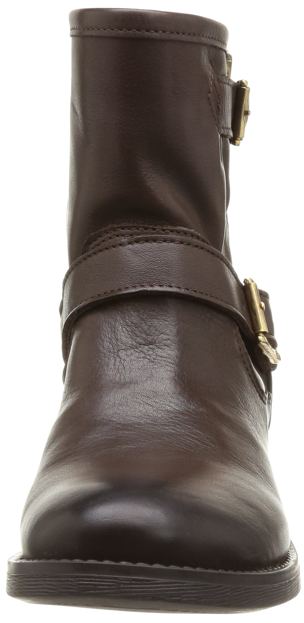 Pieces Iza Zipper Boot stivaletti donna marroni pelle 38 EU