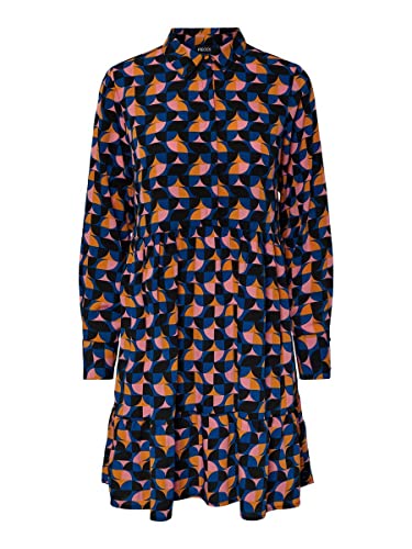 PIECES Pcbernice LS Shirt Dress BC Abito Donna Taglia S