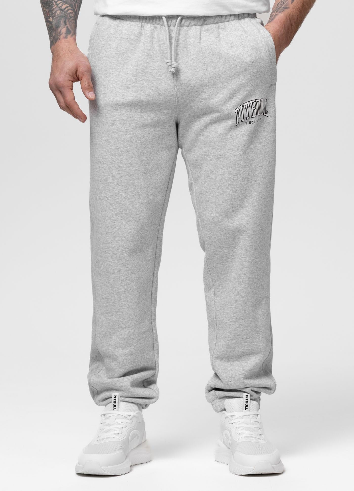 Pitbull Badger Pantaloni Tuta Uomo L in Cotone Pesante
