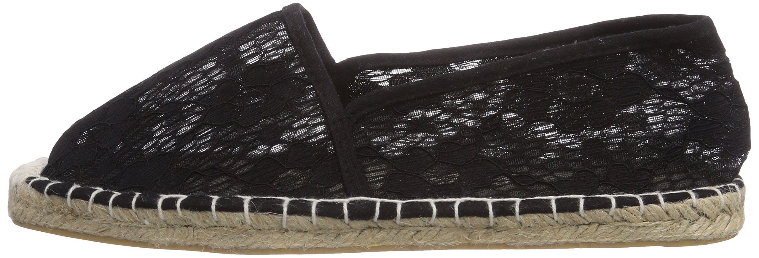 Pieces Haisha Lace espadrillas donna nere 38 EU tela