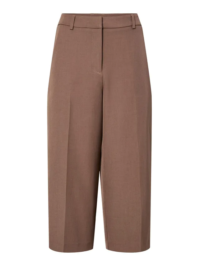 Pieces Pcblossom pantaloni donna culotte gamba ampia