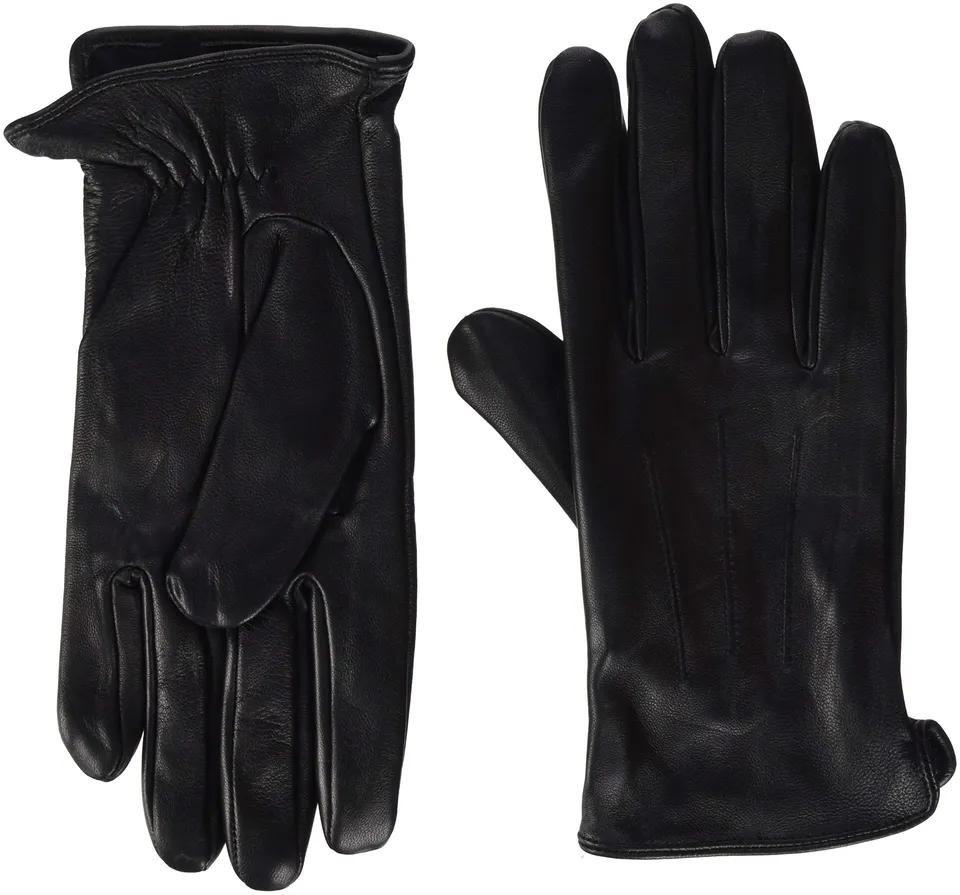 Pieces Pcnellie Leather Glove guanti donna pelle neri