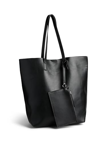 Pieces Pcanilla Shopper borsa viaggio donna nera