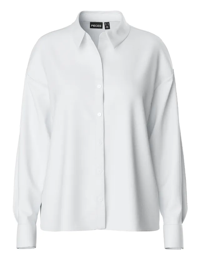 Pieces Pcfranan LS Shirt Noos BC camicia donna