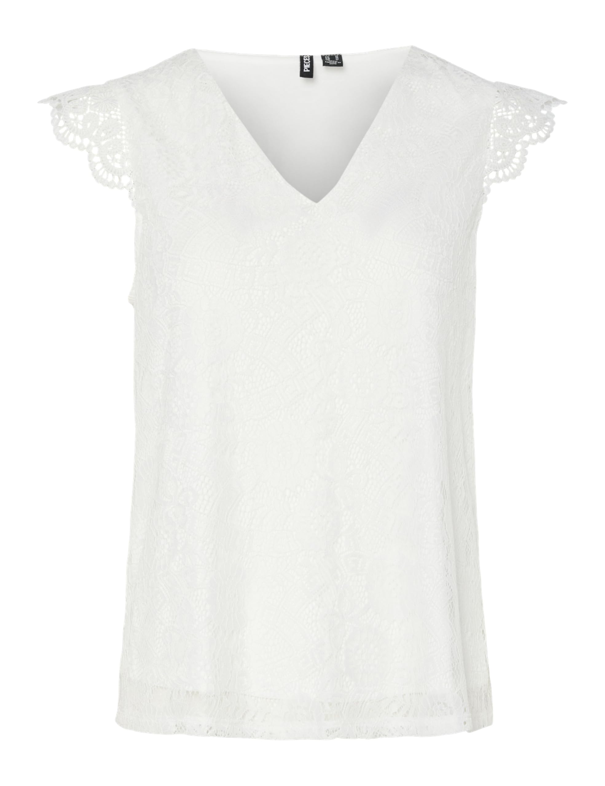 Pieces Pcolline top donna scollo a V pizzo senza maniche