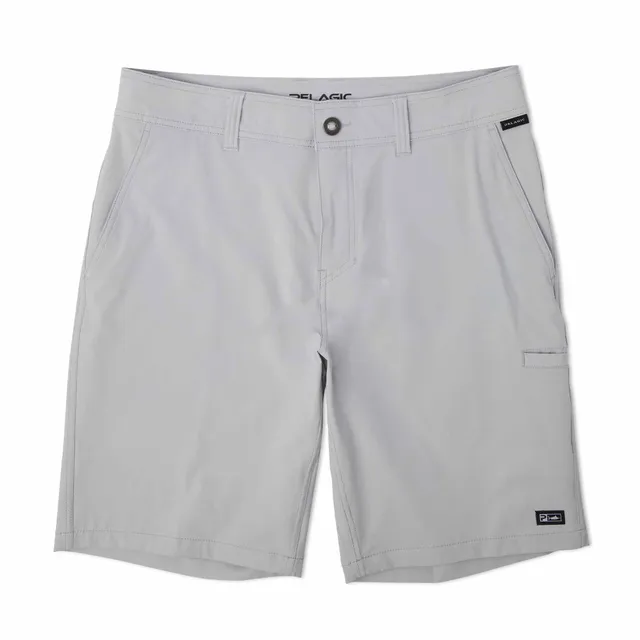 Pelagic Mako shorts uomo grigio chiaro tessuto elasticizzato